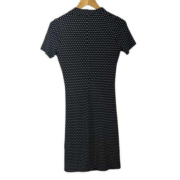 Norma Kamali Polka Dot Faux Wrap Dress Size Small - Picture 2 of 9